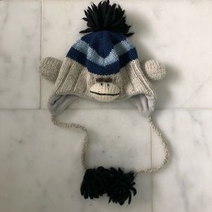 Delux wool sock monkey hat